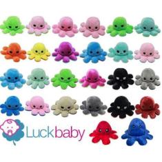 Imagem de Pelúcia Polvo Reversível Humor Feliz e Bravo / Triste Tik Tok *Cores V