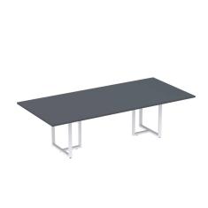 Imagem de Mesa Reunião 2600x1200mm Mr2600p25tub Grafito/Cinza