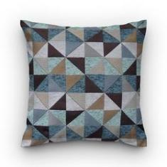Imagem de Capa de almofada VivaIN geométrico jacquard triângulo