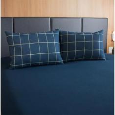 Imagem de Jogo De Cama Casal Portallar Italia 3 Pçs Marinho