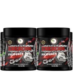 Imagem de KIT C/4 Creatina Monohidratada Pura FitsForce 300g Fits Life