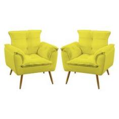 Imagem de Kit 2 Poltronas Opala Sued  Aradecor