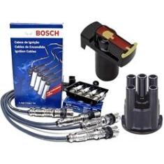 Imagem de Cabos Velas Tampa Rotor Bosch Gol G2 1.0 Gasolina Spi 1 Bico