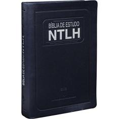 Imagem de Bíblia de Estudo Ntlh - Nova Tradução na Linguagem de Hoje - Capa Azul Escovado - Sbb - 7898521805890