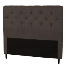 Imagem de Cabeceira Casal 140cm Para Cama Box Ravena Suede Marrom - DS Estofados