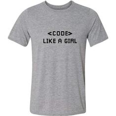 Imagem de Camiseta Code Like A Girl Programe Como Uma Garota