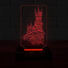 Imagem de Luminária Led 3D Castelo Abajur