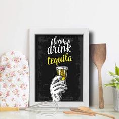 Imagem de Quadro Cozinha e Bar Frase Tequila 22x32cm Moldura 