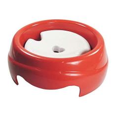 Imagem de Bebedouro Plástica Especial para Caes 1000ml, Pelo Longo Vermelho Furacão Pet para Cães