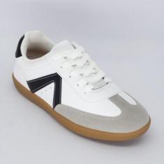 Imagem de Tenis Vizzano Branco Feminino Casual Recortes Macio-Feminino