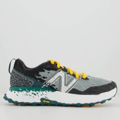Imagem de Tênis New Balance Fresh Foam X Hierro V7 Preto e Verde-Masculino