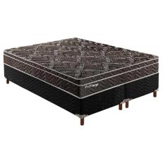 Imagem de Cama Box Queen: Colchão Molas Ensacadas Paropas Masterpocket Privilege + Base Crc Suede Black(158X198x24)