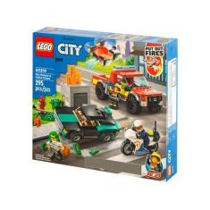 Imagem de Lego City Resgate Dos Bombeiros E Perseguição - De Polícia 295 Peças 6