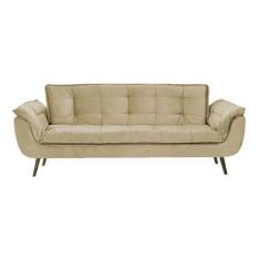 Imagem de Sofá Chesterfield Luxo Opala Sala/Recepção/Escritório Suede Bege - Nov