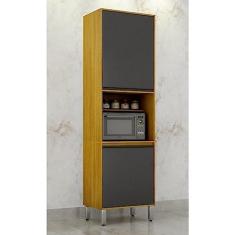 Imagem de Paneleiro 2 Portas 1 Nicho Carolina Cinamomo/grafite