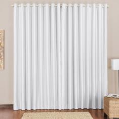 Imagem de Cortina Blackout 2,00m x 1,70m Gelo Tecido Blackout Corta Luz Sala ou Quarto