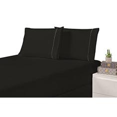 Imagem de Jogo de Cama Laura King Preto