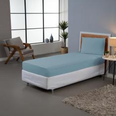 Imagem de Jogo Lençol Solteiro 2 Peças Percal 140 Fios Liso Algodão