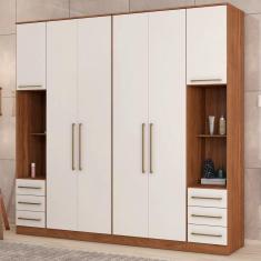Imagem de Guarda Roupa Modulado 4 Peças Composição 4 Amendola Branco D