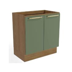 Imagem de Balcão Kappesberg 22 Botanic M623 Nogueira/Verde