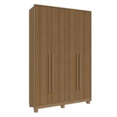 Imagem de Guarda Roupa Solteiro 4 Portas Rimo New Paranoá - Móveis Rimo, Carvalh