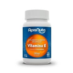 Imagem de Vitamina E Suplemento Alimentar De Tocoferol 60 Cápsulas - Dna Verde -