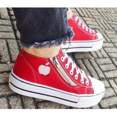 Imagem de Tenis Plataforma Via Star Shoes Ref. 1000 Vermelho