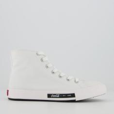 Imagem de Tenis Coca Cola Daytona Hi Feminino Cano Medio Branco-Feminino