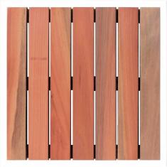 Imagem de Deck de Madeira Modular Base Madeira Isabela Revestimentos 50cmx50cm Placa Natural