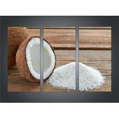 Imagem de Quadro Decorativo Frutas Cozinha Restaurantes Gourmet Com 3 peças Com 