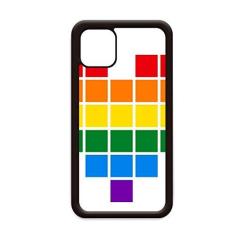 Imagem de Capa arco-íris gay lésbica pequena caixa coração LGBT para iPhone 12 Pro Max para Apple Mini Mobile Case Shell