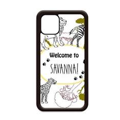 Imagem de African Welcom to Savanna Pinto Leopard Wildlife para iPhone 11 Pro Max Capa para celular Apple