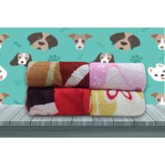 Imagem de Manta Cobertor Soft Pet Feminina Estampada Raça Pequena 0,80 x 0,95 Flobelle