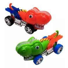 Imagem de Brinquedo Robô Dinossauro Solta Fumaça Luzes Som Movimento Carrinho -