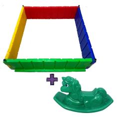 Imagem de Gangorra Unicornio até 6 anos + Cercadinho 1x1 Plástico