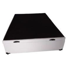 Imagem de Cama Box Baú Viúvao Linhão Branco Com 128cm de Largura