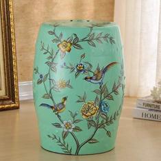 Imagem de Banqueta de cerâmica criativa chinesa para casa, sala de estar, quarto, decoração clássica, tambor, banquinho de tambor, banco, banco, banco, banco, banco, 30 x 46 cm