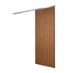 Imagem de Porta De Correr Verniz Com Kit Alumínio Cinza Claro - 210x110