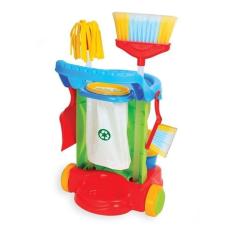 Imagem de Brinquedo Infantil Carrinho De Limpeza Educativo Profissão
