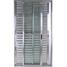 Imagem de Porta De Alum nio De Correr Balc o 3 Folhas M veis 2,10 X 1,2