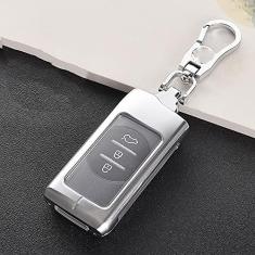 Imagem de TPHJRM Porta-chaves do carro Capa de liga de zinco inteligente, adequado para Chery Tiggo 8 Arrizo 5 Pro Gx 5x eQ7 Chery Tiggo 7 Pro 2020, porta-chaves do carro ABS Smart porta-chaves do carro