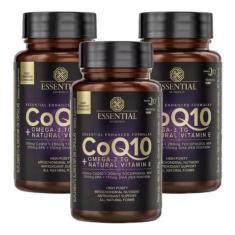 Imagem de Kit 3X Coq10 + Ômega 3 Tg + Vitamin E 60 Cápsulas Essential - Essentia