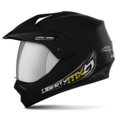 Imagem de Capacete Fechado Pro Tork Liberty Mx Pro Vision Vis. Cromada, PRETO, 6