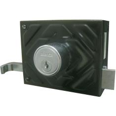 Imagem de Fechadura Aliança F1500 Preto Fosco Sobrepor para Portão 100mm