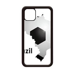 Imagem de Slogan do Brasil em forma de mapa de futebol para iPhone 11 Pro Max Capa para Apple Mobile Case