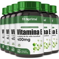 Imagem de Kit 6 Vitamina E 400Mg 400Ui Por Cápsula Com 60 Cápsulas