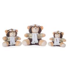 Imagem de Urso Pelúcia Aviador Cinza 3 un