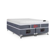 Imagem de Cama Box + Colchão Castor Queen Plush Light Stress One Face Pocket 158x198x61cm