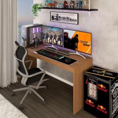 Imagem de Mesa Gamer Battlestation Avelã/Avelã Tx - Panorama Móveis