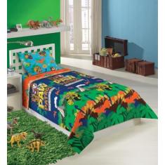 Imagem de Jogo de Cama Microfibra Solteiro Estampado Patrulha Canina Menino 1,40 m x 2,20 m Com 3 peças